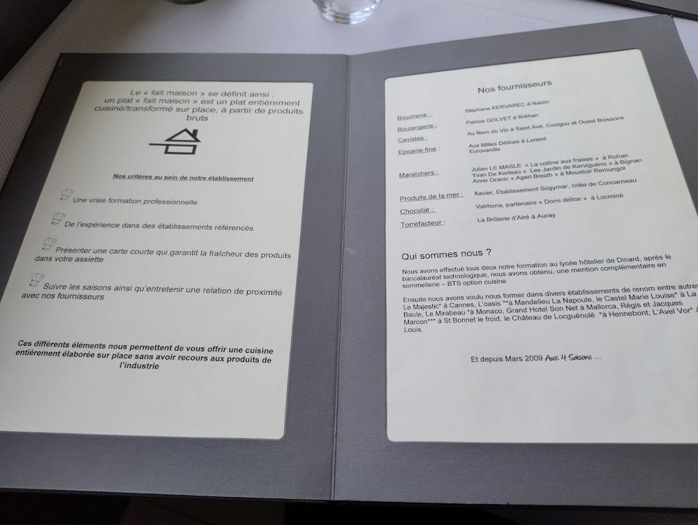 Aux 4 saisons - Menu Image 4